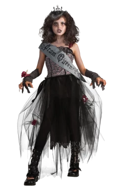 Rubies Queens Kids Gothic Prom Queen Costume