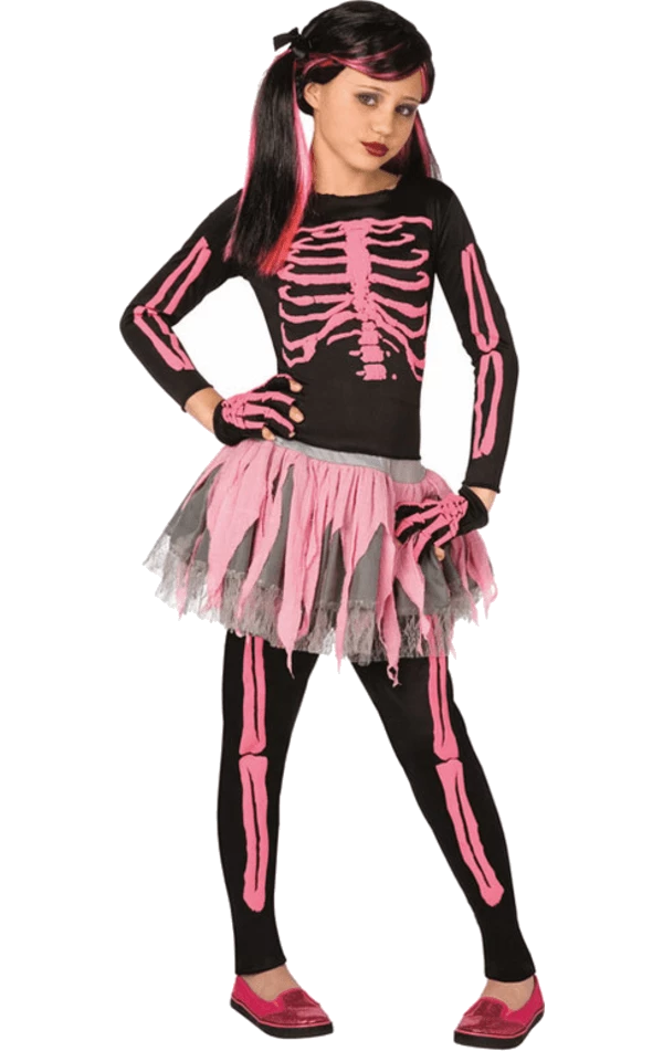 Best deal ✨ Palmer Kids Pink Skeleton Tutu Costume 🌟 1 Palmer Kids Pink Skeleton Tutu Costume