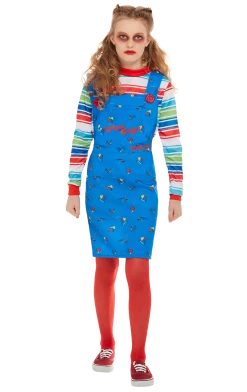 Smiffys Kids Chucky Dress Costume Dolls