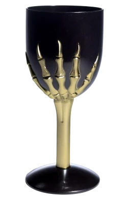 Smiffys Black Gothic Wine Glass All Accessories