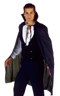 Underwraps Black Vampire Cape Halloween