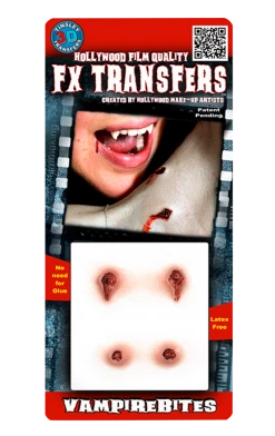 Tinsley Transfers Halloween Vampire Bites 3D FX Transfers