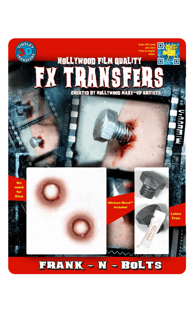 Buy ❤️ Tinsley Transfers Frank-N-Bolts 3D FX Transfers 🎃 Halloween ❤️ 1 Tinsley Transfers Frank-N-Bolts 3D FX Transfers Halloween
