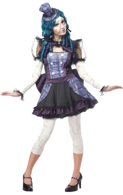 California Costumes Dolls Womens Broken Cracked Doll Costume