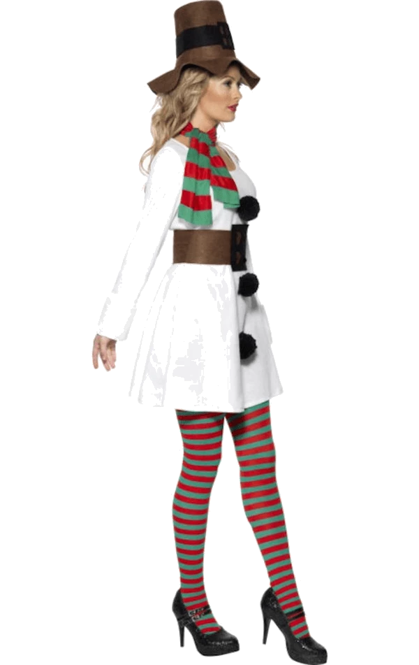 Best Pirce 😍 Smiffys ❄ Christmas Miss Snowman Costume 👍 2 Smiffys Christmas Miss Snowman Costume