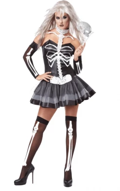 California Costumes Ladies Skeleton Masquerade Costume Masquerade Ball