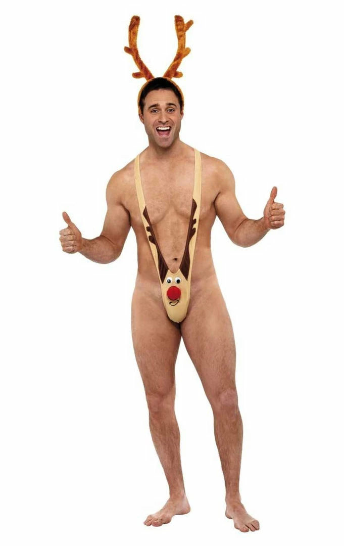 Best deal 🔥 Smiffys Costumes Under £20 Mens Rudolf Mankini Costume 🎉 1 Smiffys Costumes Under £20 Mens Rudolf Mankini Costume