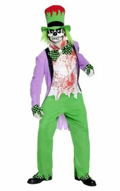 Smiffys Mens The Bad Mad Hatter Costume Alice In Wonderland