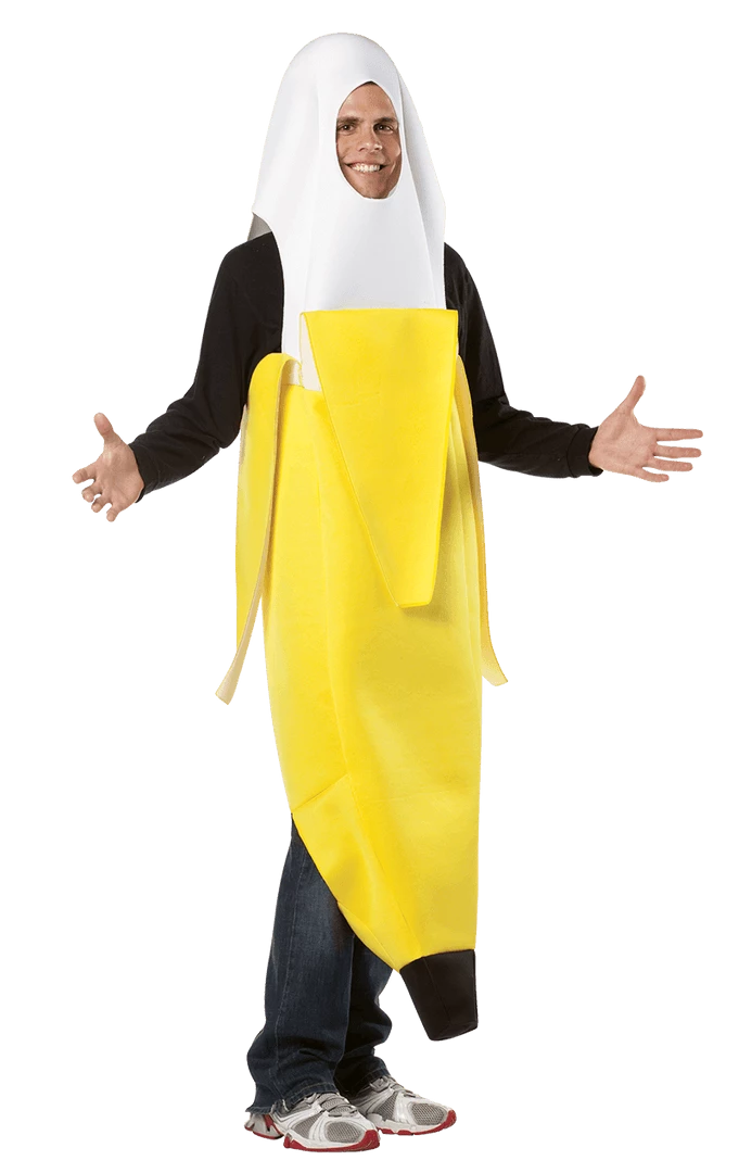 Budget ⌛ Rasta Imposta Adult Funny Peeled Banana Costume 😍 1 Rasta Imposta Adult Funny Peeled Banana Costume