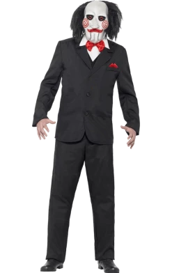 Smiffys Mens Saw Jigsaw Puppet Costume Cosplay & Comic Con