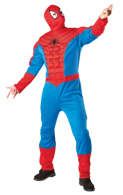 Rubies Mens Muscle Chest Spiderman Costume Book Characters