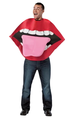 Rasta Imposta Adult Funny Lips And Tongue Costume Novelty