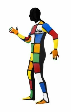 Smiffys Rubiks Cube Second Skin Costume 1980's