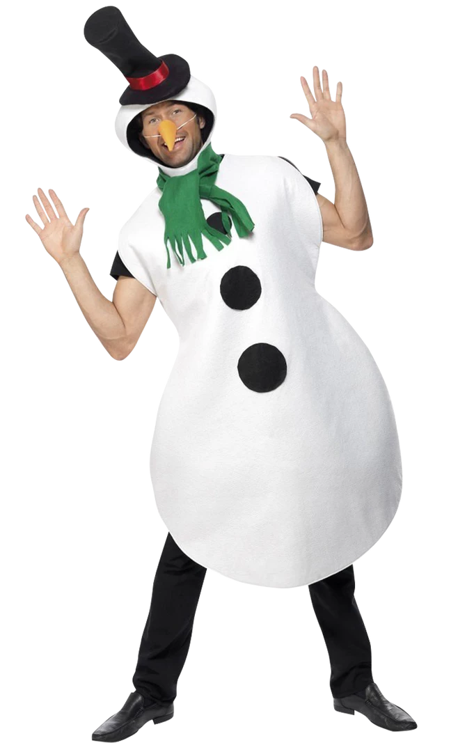 Outlet 🥰 Smiffys 🎄 Christmas Snowman Costume 😉 1 Smiffys Christmas Snowman Costume