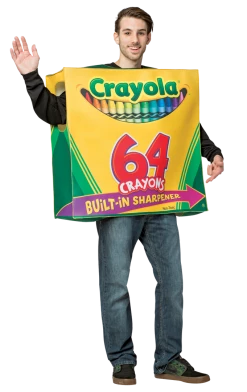 Angels Dist. Crayons Adult 64 Box Crayola Crayon Costume