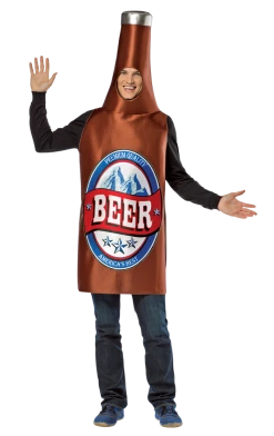 Rasta Imposta Food & Drink Adult Beer Bottle Costume