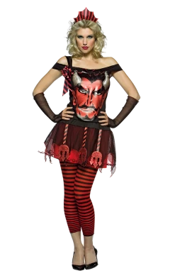 Rasta Imposta Womens Halloween Devil Face Costume