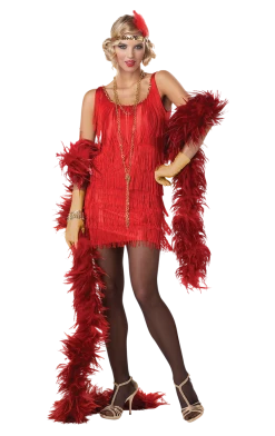 California Costumes Red Fashion Flapper Costume