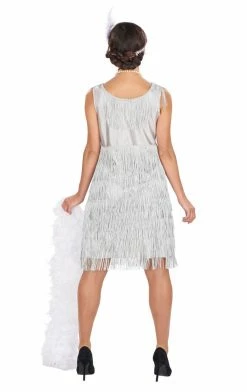 Orion Costumes Womens 1920s Silver Flapper Costume