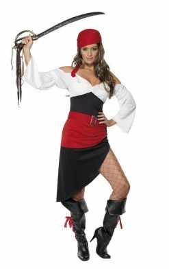 Smiffys Book Characters Ladies Sassy Pirate Costume