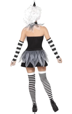 Smiffys Pierrot Clown Costume Circus
