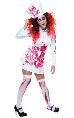 Smiffys Womens Bloody Chef Halloween Costume