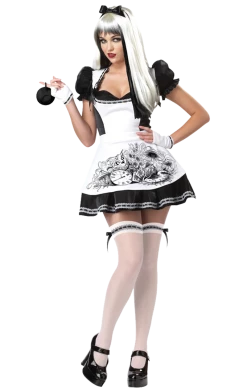 California Costumes Adult Dark Twisted Alice In Wonderland Costume