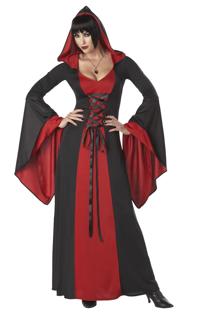 Top 10 👍 California Costumes Fairytales 👩 Womens Dark Red Hooded Robe Costume 🌟 1 California Costumes Fairytales Womens Dark Red Hooded Robe Costume