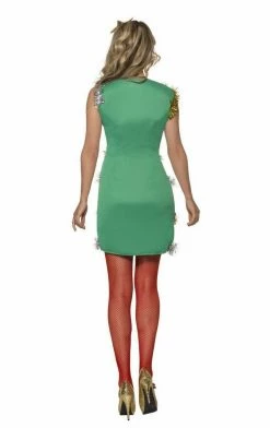 Smiffys Womens Christmas Tree Dress Costume