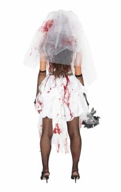 Outlet ✔️ Generic Wedding 👩 Womens Bloody Bride 🎃 Halloween Costume 🛒 6 Generic Wedding Womens Bloody Bride Halloween Costume