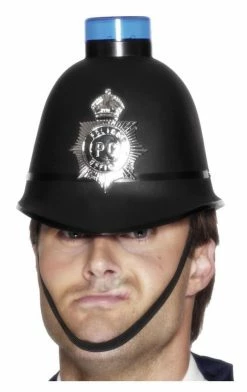 Smiffys Blue Light Police Helmet Accessory