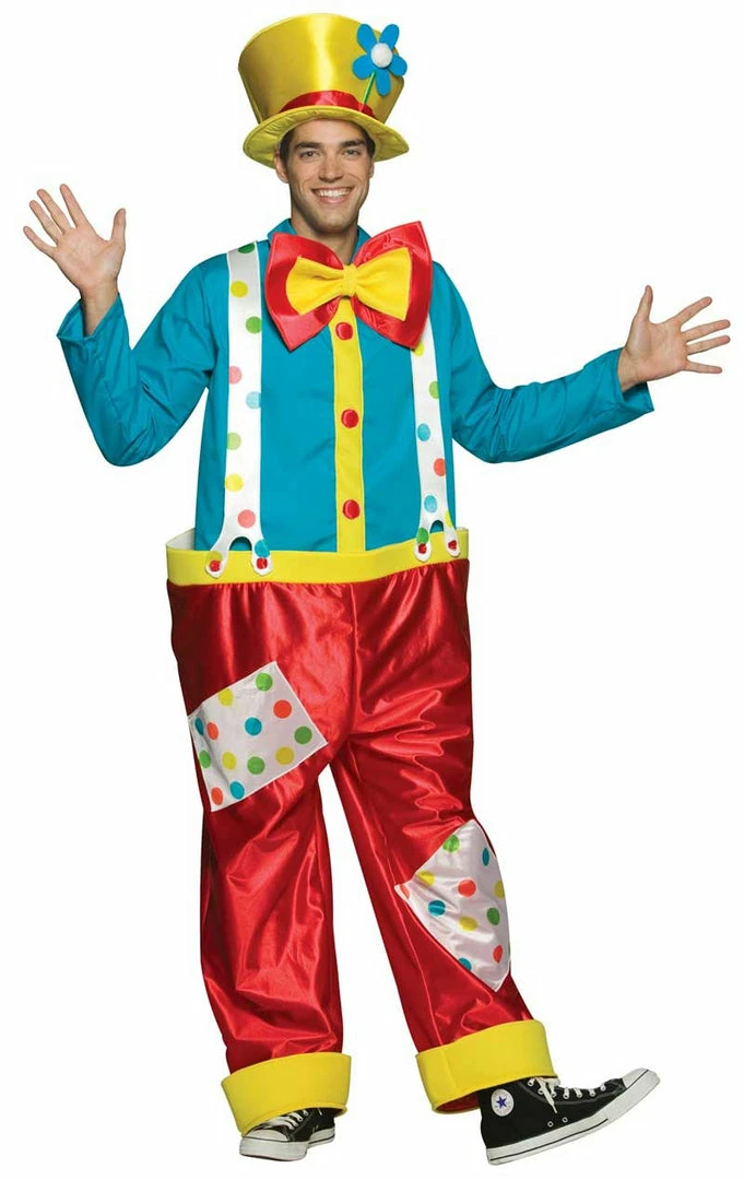 Flash Sale 👏 Rasta Imposta Circus Clown Male Costume 😀 1 Rasta Imposta Circus Clown Male Costume