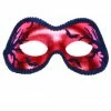 Generic Red Masquerade Facepiece With Bats Accessory