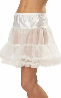 California Costumes Ruffled White Pettiskirt 1950's