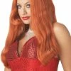 California Costumes Silver Screen Long Red Wig