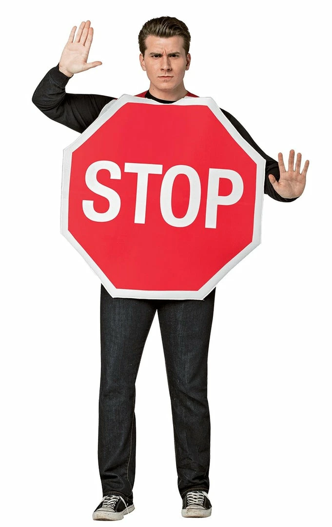 Best deal 🎉 Rasta Imposta Adult Stop Sign Costume Novelty ⭐ 1 Rasta Imposta Adult Stop Sign Costume Novelty