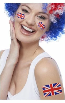 Generic Around The World Unisex Union Jack Body Tattoo