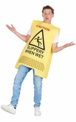 Generic Wet Floor Sign Costume Novelty